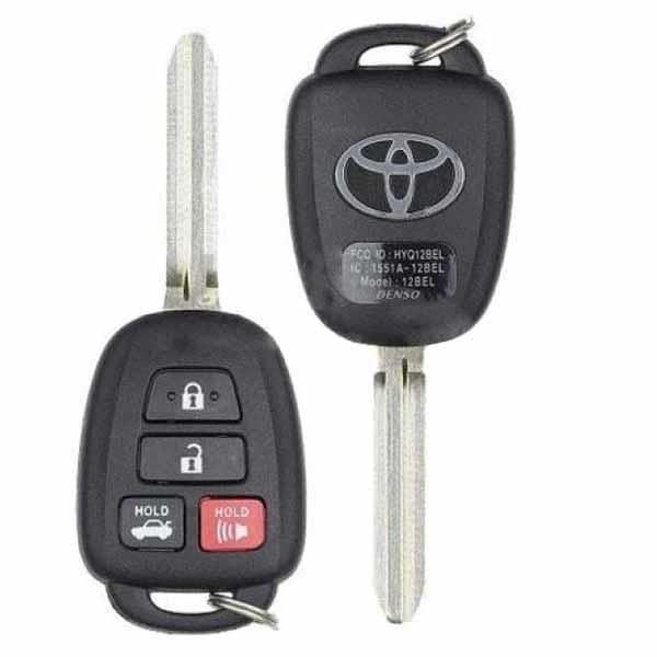 Oem REF: 2014-2019 Toyota Corolla / 4-Button Remote Head Key / PN: 89070-02880 / HYQ12BEL (4D H) / RHK-TOY061
